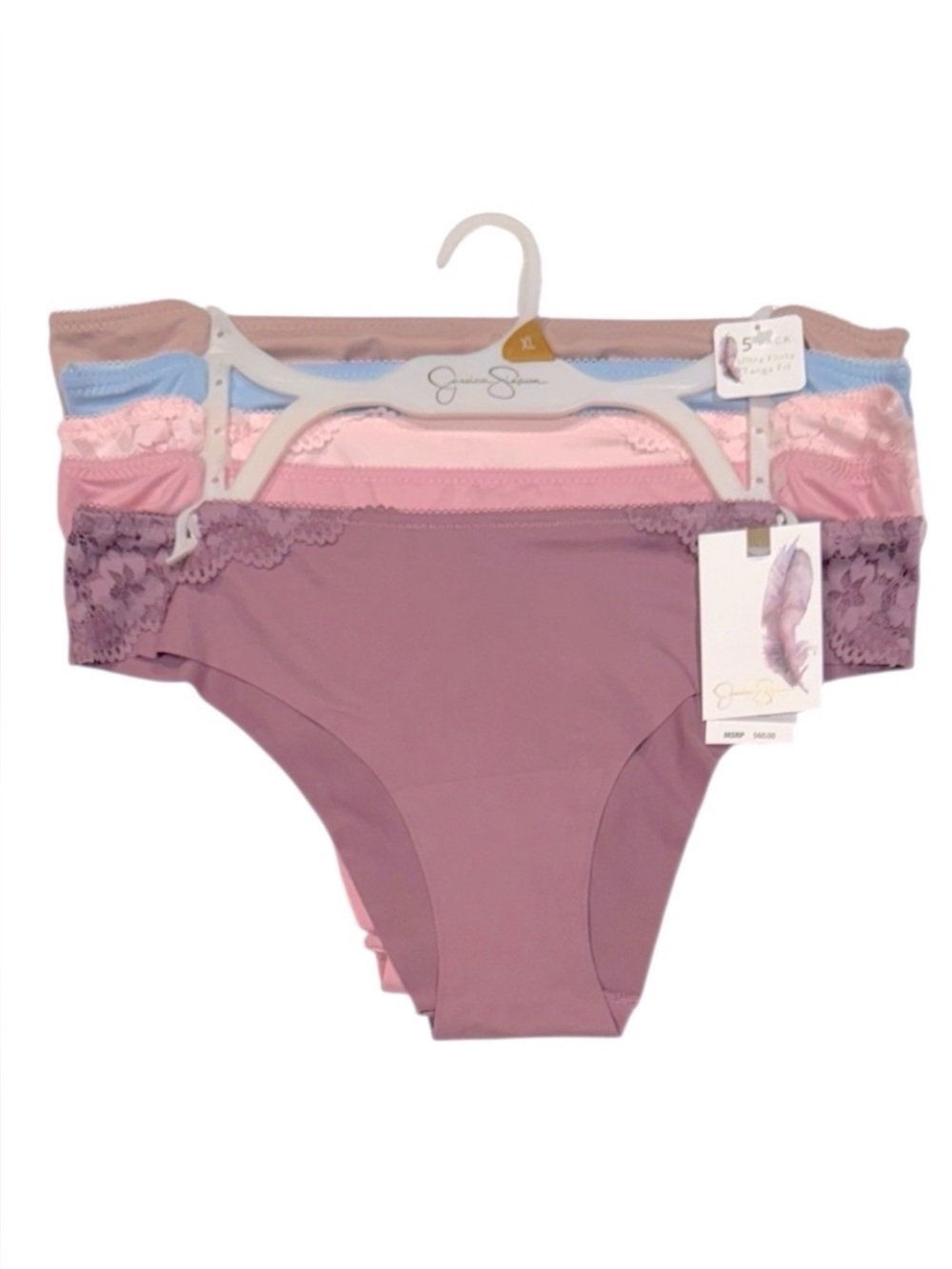 JESSICA SIMPSON 5 Pack Floral
Lace Panties NWT XL